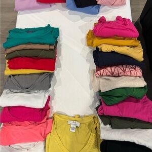 Mixed Women's T-Shirt Bundle in Brights and Neutrals